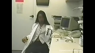 Asian supervision look after caught masturbating in her office thither toys
